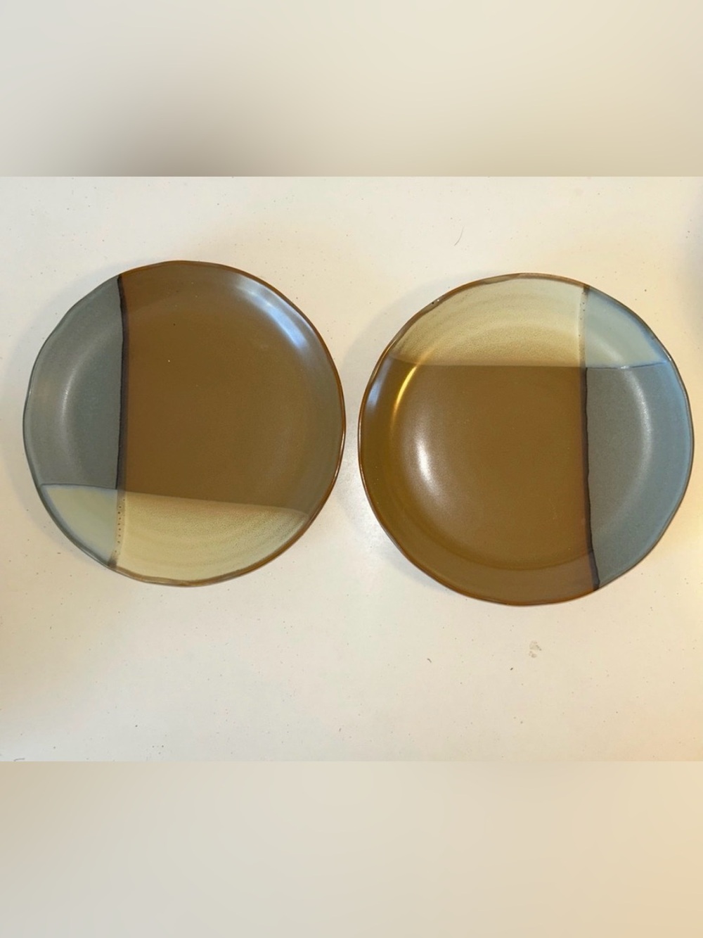 Sango Gold Dust Green Tan Beige 1 Salad Plate 8”